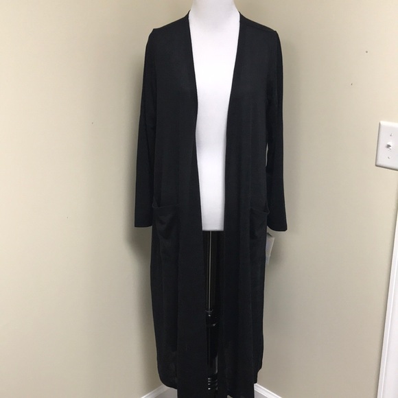 LuLaRoe Other - LuLaRoe NWT Solid Black Sarah duster